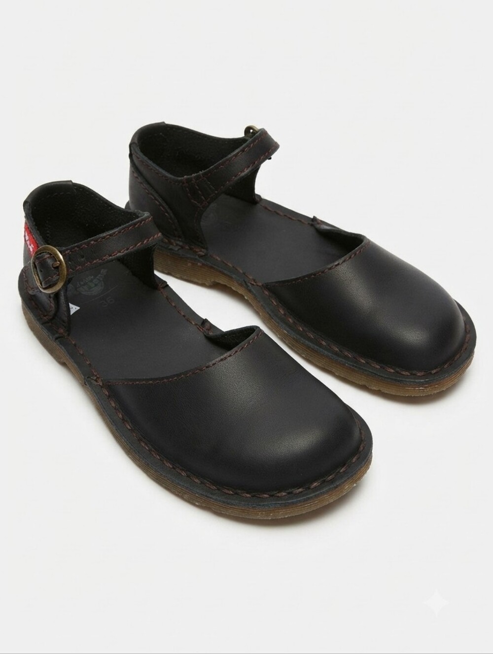 Duckfeet Jylland Black Leather Mary Jane Shoes - EU Size 38